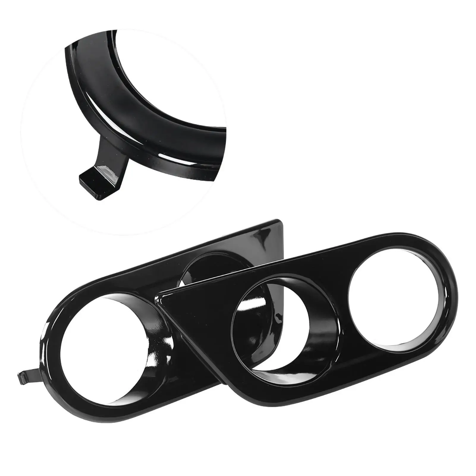 2 шт. автомобильные противотуманные фары чехлы для BMW E46 M3 2001-2006 карбоновая крышка