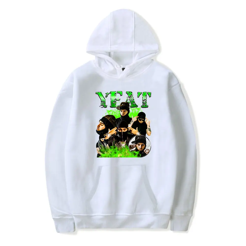 

Толстовка Yeat Rapper Tour Merch для мужчин и женщин, Модный свитшот, Повседневная Уличная одежда, худи Yeat, белая одежда, y2k, Осень-зима