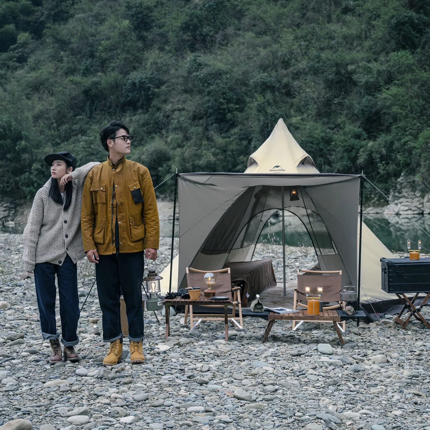 Naturehike шестиугольная палатка-пирамида 3-4 человека навесы от солнца для кемпинга