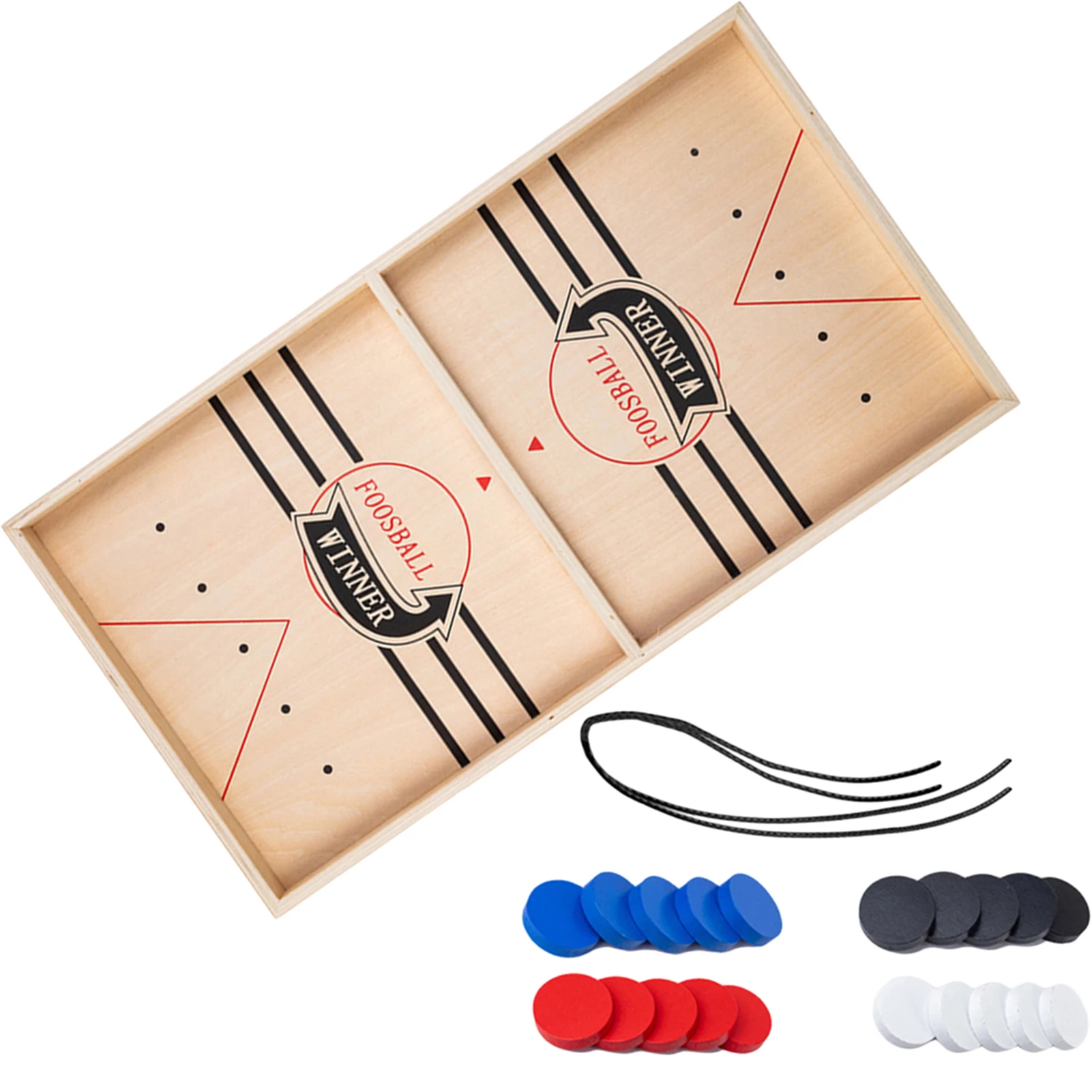 Slingshot Hockey Game Wooden Fast Slingpuck Board Game Desktop Battle Chess Toy Portable Paced Sling Puck Sports Toy For