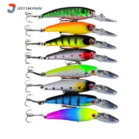 jotimann new minnow 21pcs bionic fishing lure minnow topwater mix type color sea fish lure pencil sinking fishing lure tackle