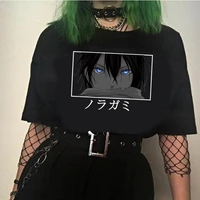noragami yato eyes women t shirt printed japanese anime t shirt for women loose summer black graphic tees goth female clothes