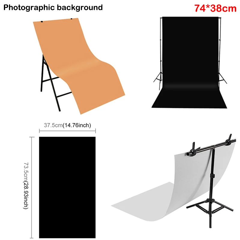 

74*38cm Photographic props background PVC INS Photography Studio Props Background Accessories Photo Display Board tri-color suit