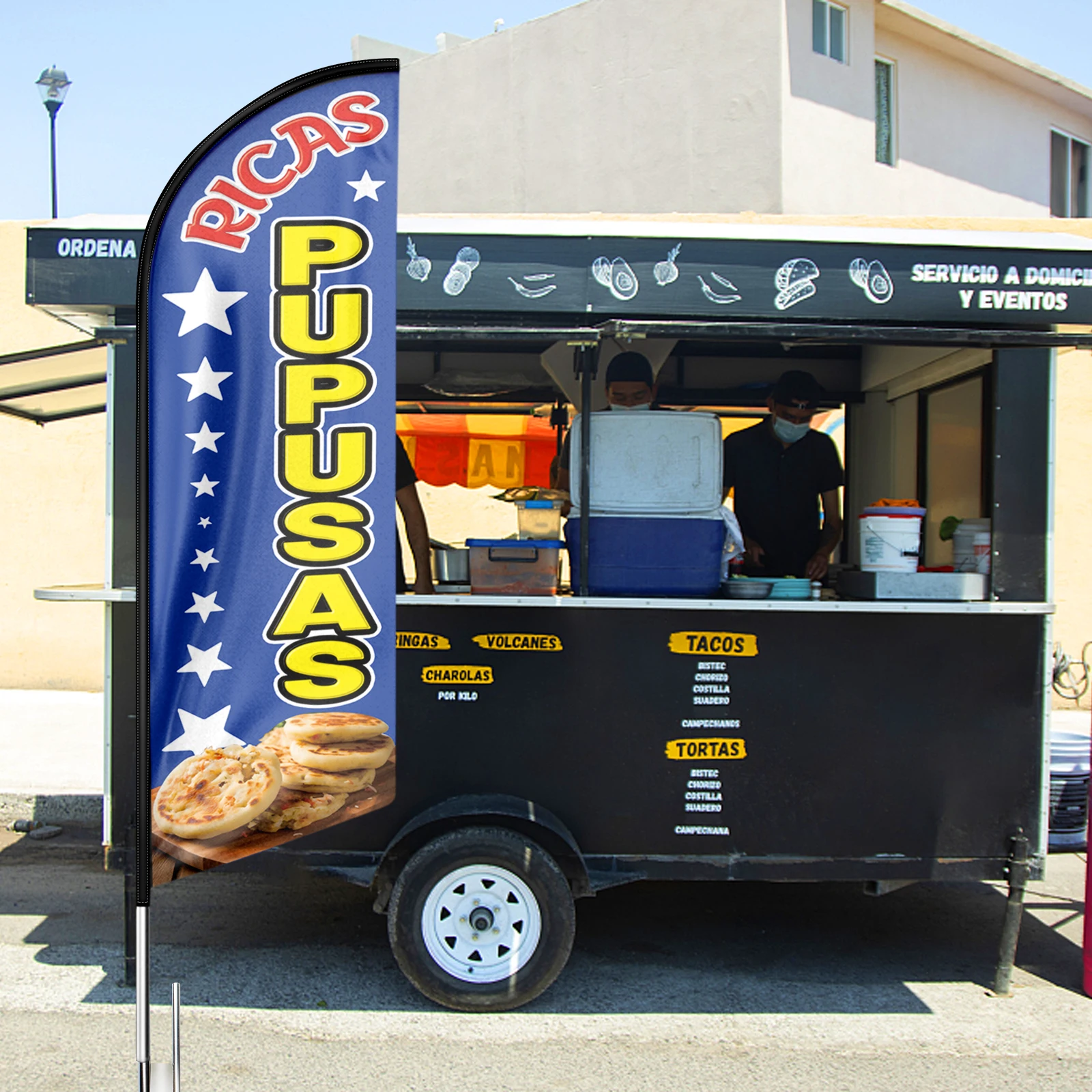 FSFLAG 1 шт. 8 футов игрушечный флаг 2 перьевой с комплектом столбов и наземным шипом