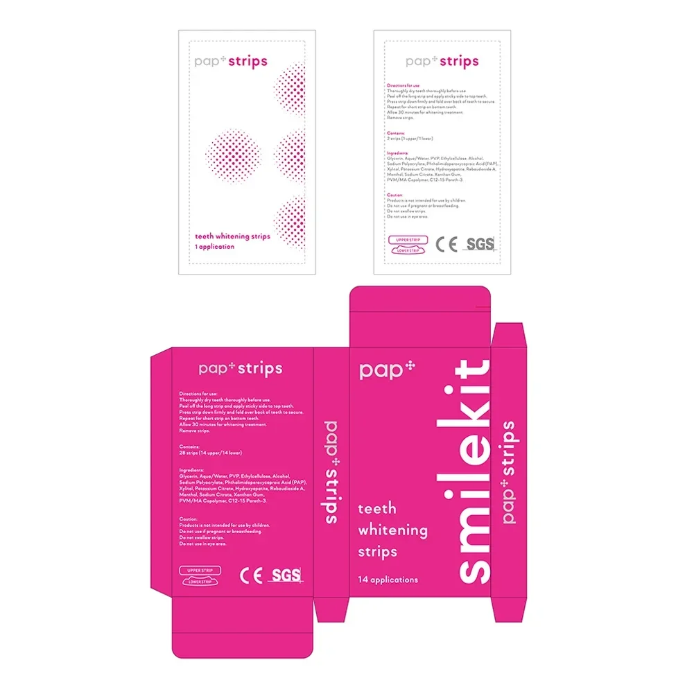 14/28 шт. PAP + угольный гель полоски для отбеливания зубов активированные бамбуковые