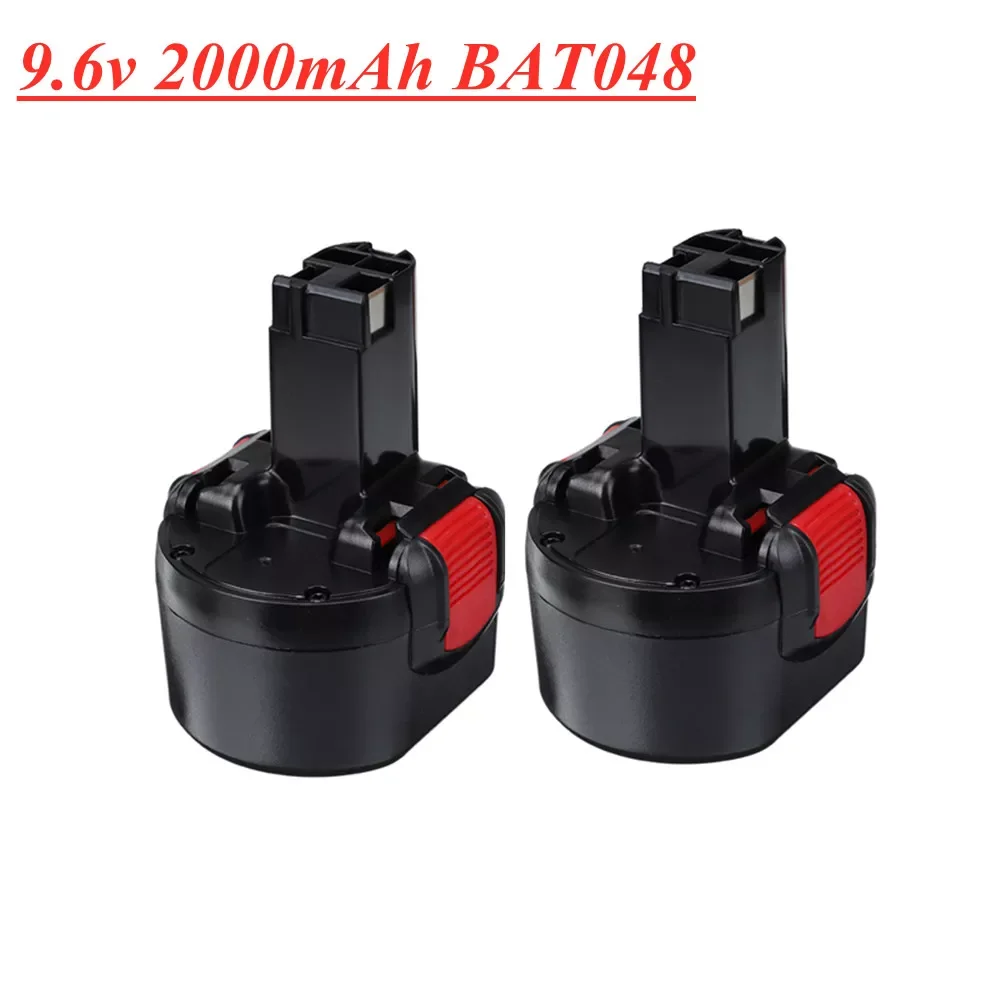 

NEW BAT048 9.6V 2000mAh Ni-CD Battery for Bosch PSR 960 BH984 BAT048 BAT119 9.6v Power Tools Rechargeable Battery 2pcs