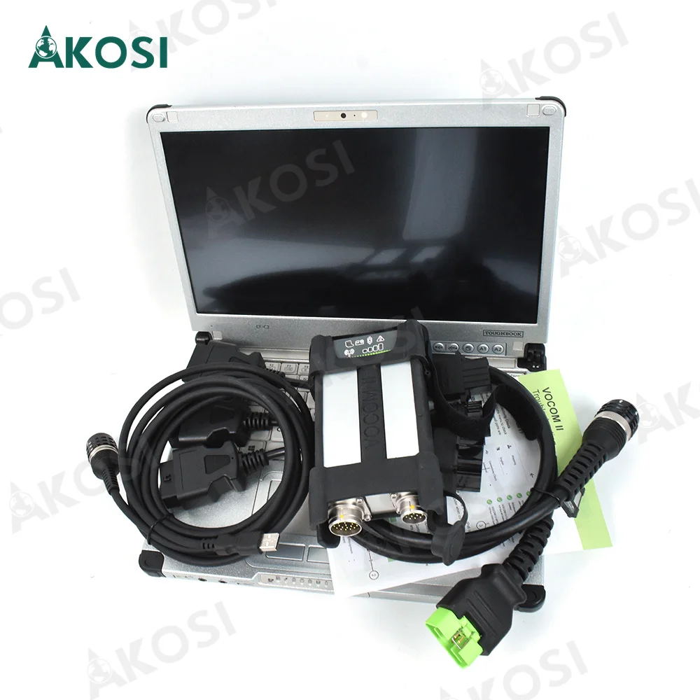 Готовый к использованию ноутбук CFC2 + для Vocom II 88890400 V2.8 PTT DEV2 PK Vocom2 Mini тяжелых