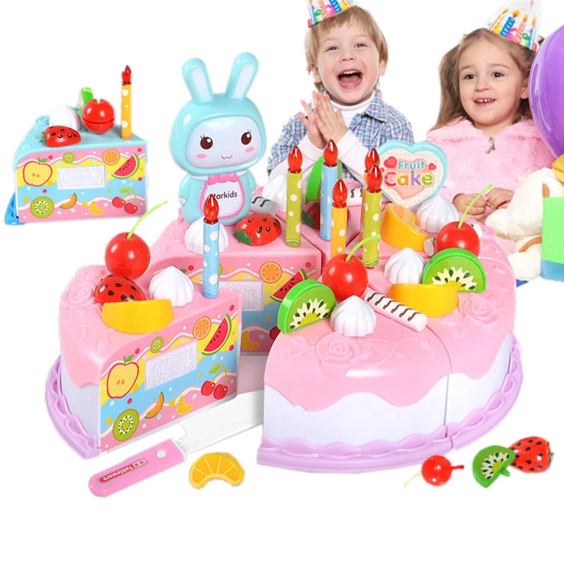 

Торт на день рождения пицца счастливый ребенок набор пазл для мальчиков и девочек раннее образование детский игровой дом имитация кухонные...