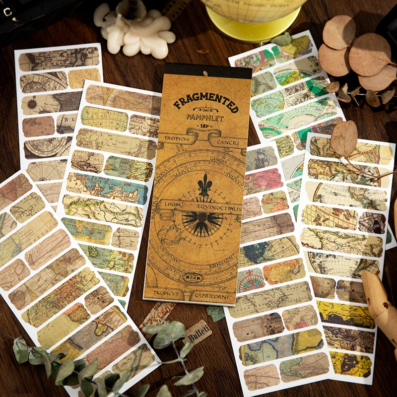 

18 листов в упаковке наклейки Бабочка воловья кожа Эстетическая учетная запись Домашние животные декоративный материал сшивка фон Скрапбукинг