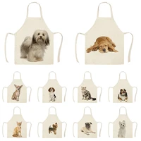 cute cats and dogs pattern apron for children for home and kitchen customizable apron child apron aprons for women kitchen apron