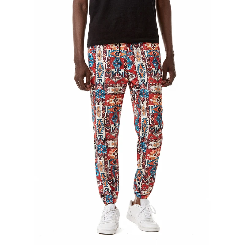 Африканский Праздничный Знаменитый Стиль Принт Летние Повседневные Брюки