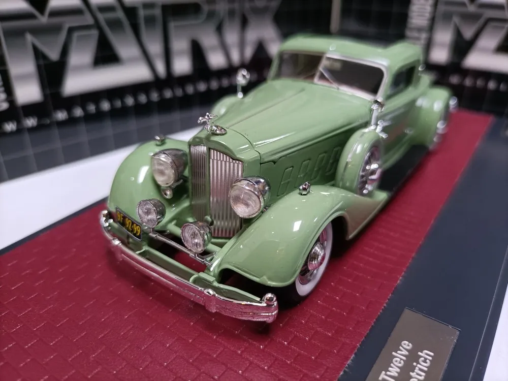 

Matrix 1:43 For Packard 1108 Twelve Coupe 1934 Vintage Car Simulation Limited Edition Resin Metal Static Car Model Toy Gift