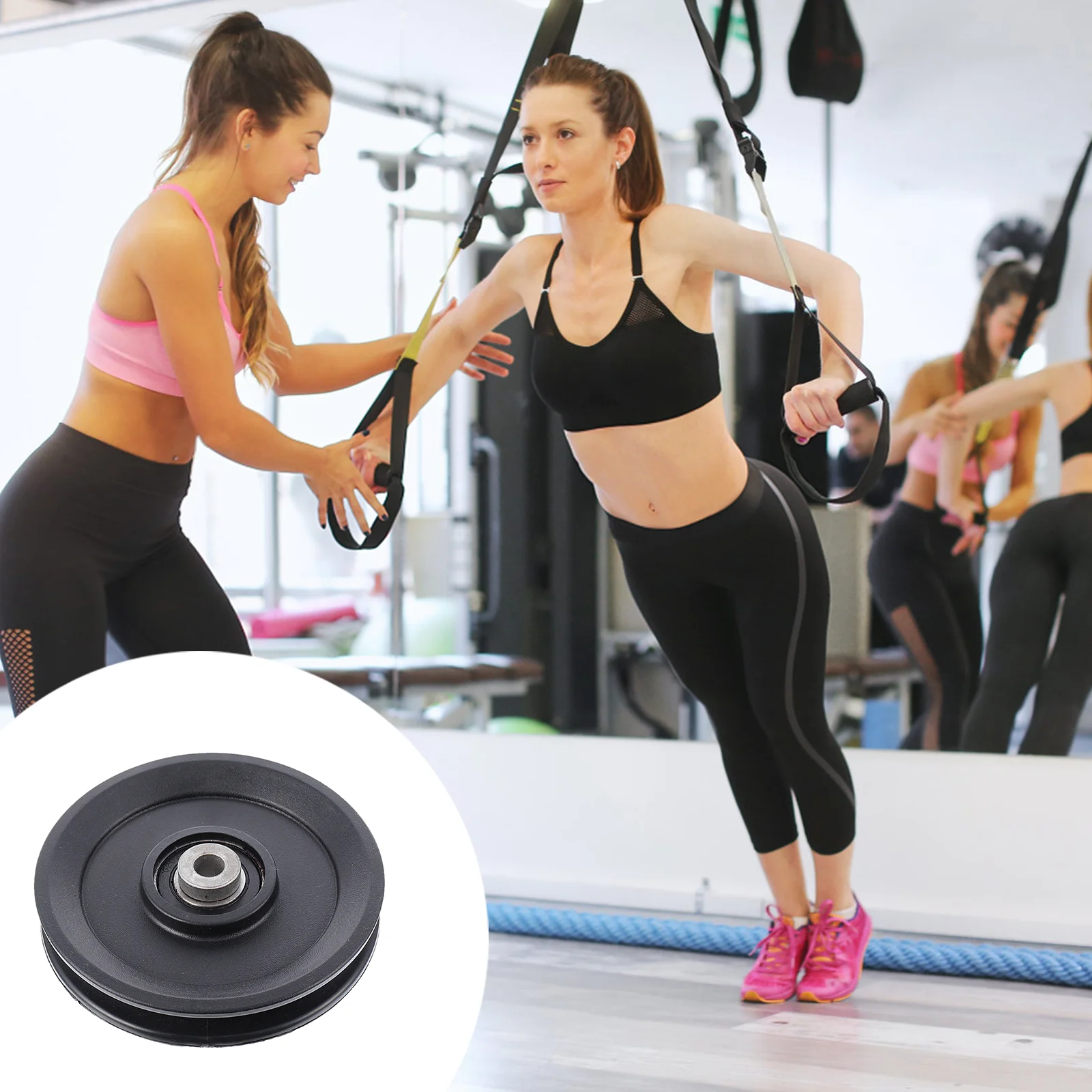 

Pulley Lift Load Bearing Fitness Parts Wheel Accessories Gym Replacement Sport Pulleys for