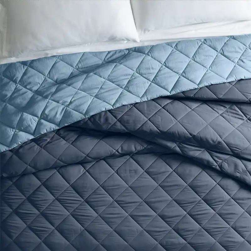 

Down Alternative Comforter, Blue, Full/Queen Cotton quilt Makeup set Kuromi Demon slayer Bed straps set Comforter sets Linen Kur