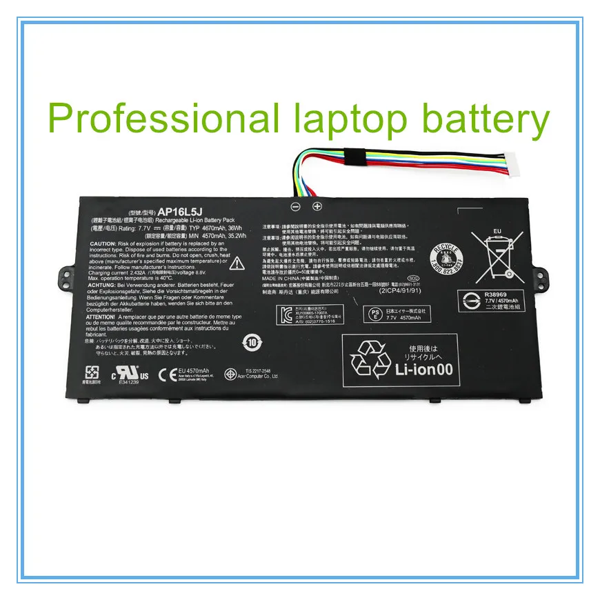 7,7 V 4670mAh Новый AP16L5J Аккумулятор для ноутбука для 5 SF514-52T Spin 1 SP111-32N 2ICP4/91/91 36Wh