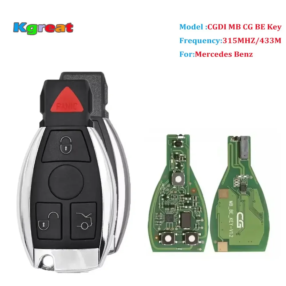 Оригинальный ключ CGDI MB CG BE Key V1.2 для всех Benz FBS3 315 МГц/433M работает с программатором
