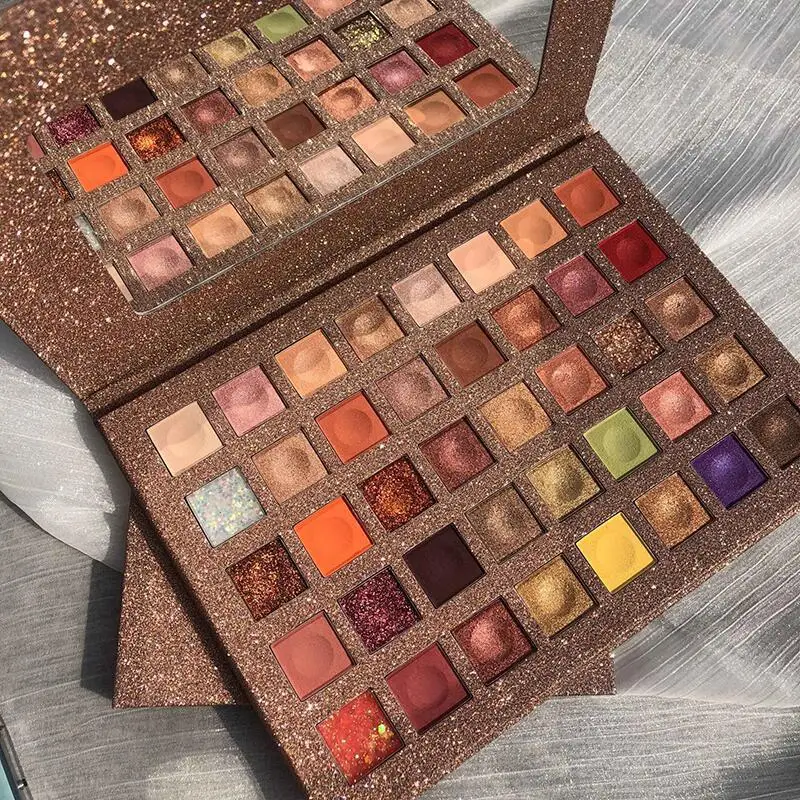 

40 Colors Glitter Eyeshadow Palette Matte Shimmer Eyeshadows Pallet Foundation Bronzer Cosmetics Shadow Korean Beauty Makeup Set
