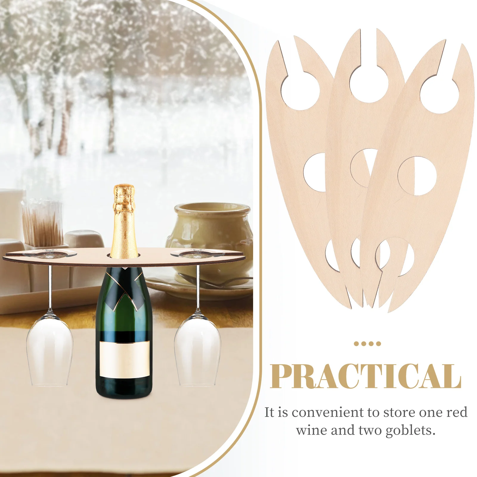 Стойка для ресторана подставка хранения красная полка чашек деревянная поделка