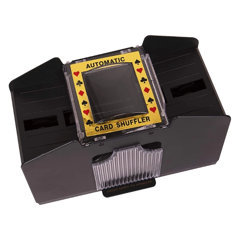 

Automatic 1-4 Decks Card Shuffler Battery-Operated Electric Shuffler Machine Electronic Poker Equipment for Playing Bridge N0HD