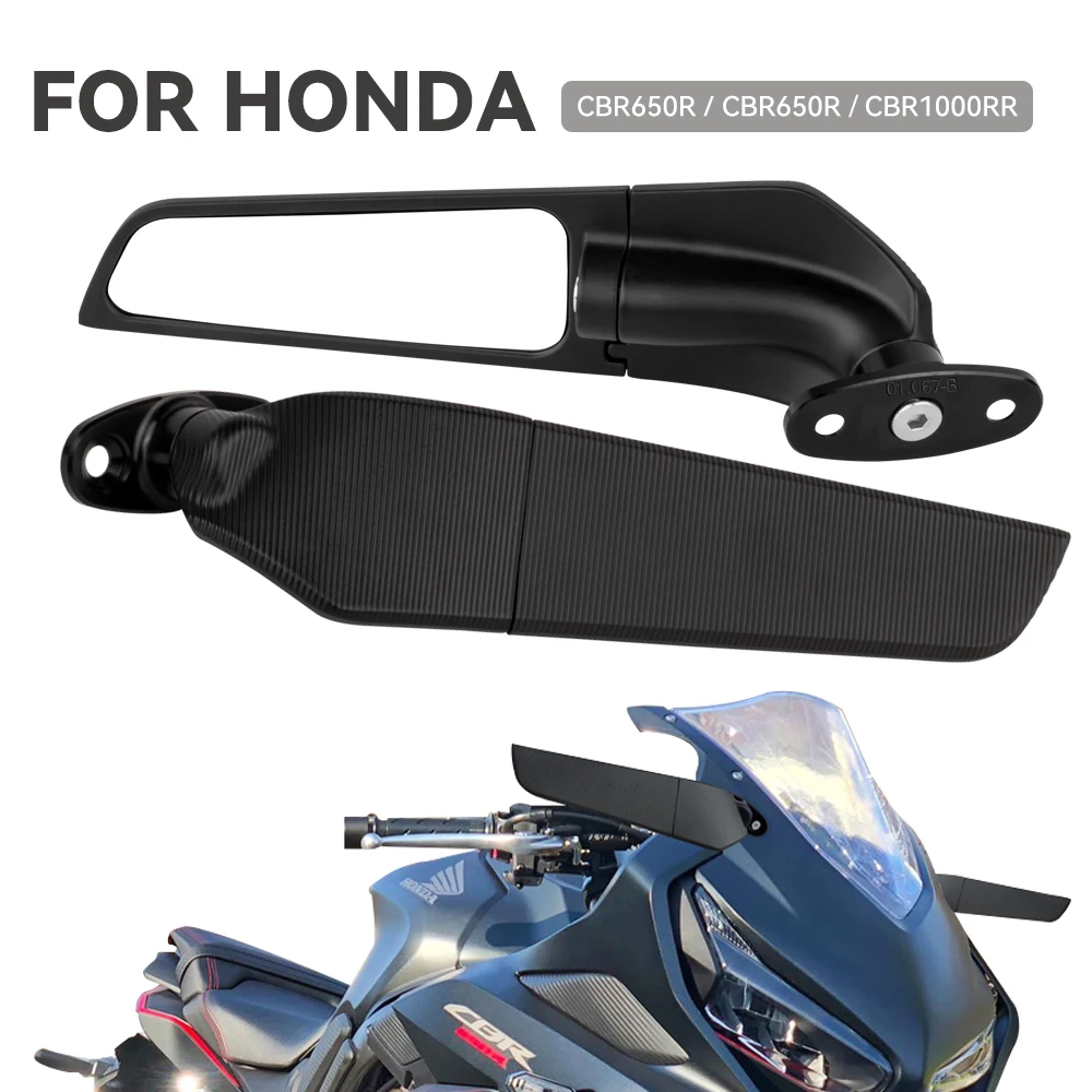 

Motorcycle Modified WindWing Adjustable Rotating Rearview Mirror For Honda CBR650R F CBR1000RR CBR600RR CBR 250R 300R 400RR 500R