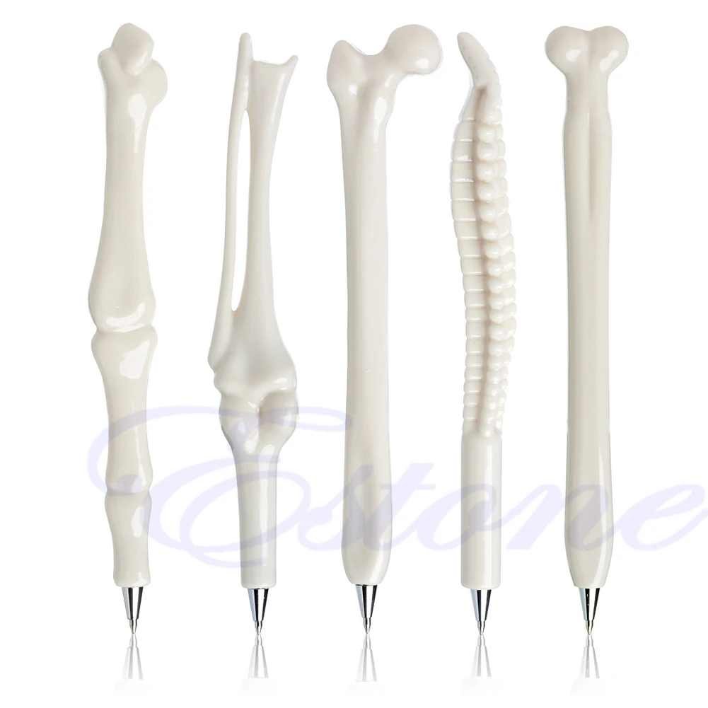 

5Pcs Modish Ball Point Pen Bone Shape Radiographer Nurse Doctor Teacher Gift New L4MD