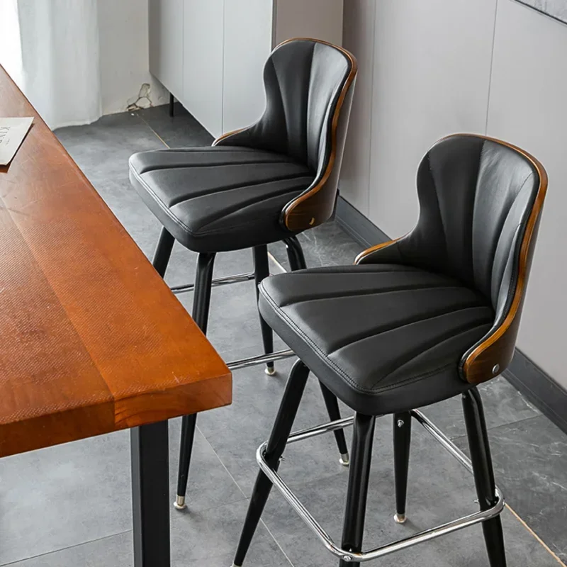 Модный стул на ножках эргономичная кухонная стойка деревянные стулья высокая