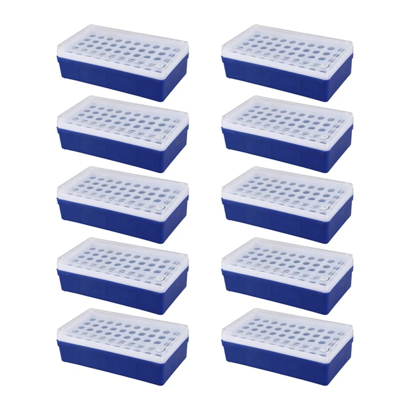

10X Laboratory Lab Plastic 50 Sockets 1.5Ml Centrifuge Tube Stand Holder Box
