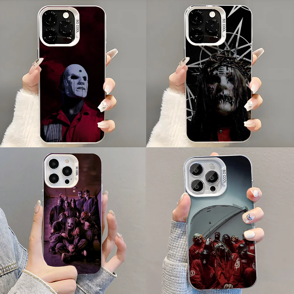 Психологический чехол для телефона Band S-SlipknotS iPhone 14 16 15 11 12 13 Pro Max Mini Plus
