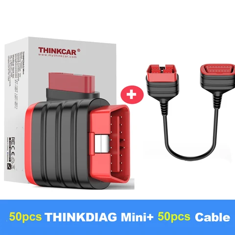 10 шт. 50 шт. THINKDIAG Mini OBD2 сканер для всех автомобилей полная диагностика системы пожизнен бесплатно, диагностические инструменты obd 2