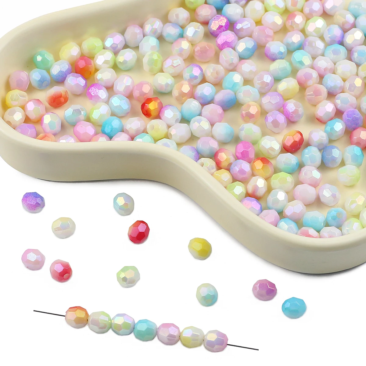 100/200 шт. градиентные бусины для ювелирных изделий