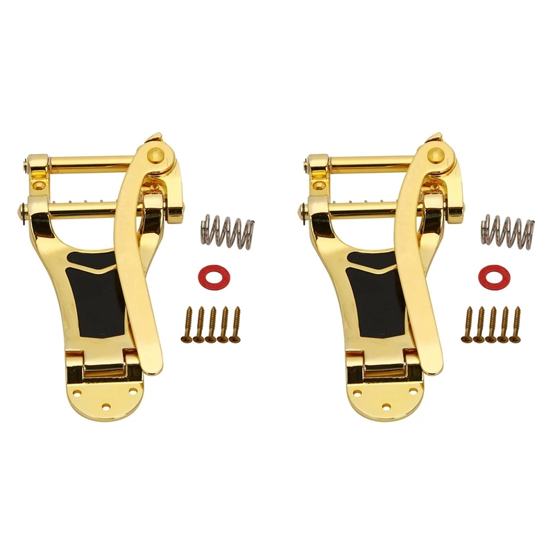 

2X Vibrato Bridge Tailpiece B7 Jazz Guitar For Gibson Bigsby ES355 Epiphone Gold