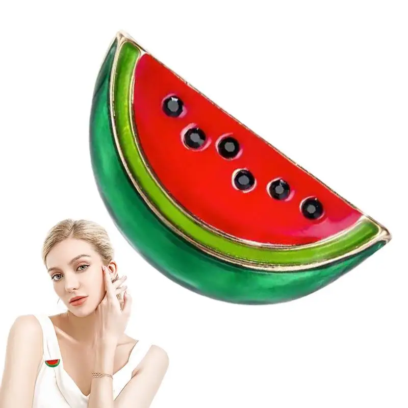 Брошь в виде арбуза стильная индивидуальная брошь из сплава креативные милые