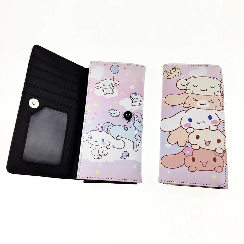 

Sanrio Anime Peripheral Long Zipper Pu Wallet Cartoon Cute Big-eared Dog Multi-card Coin Purse Wallet Womens Wallet