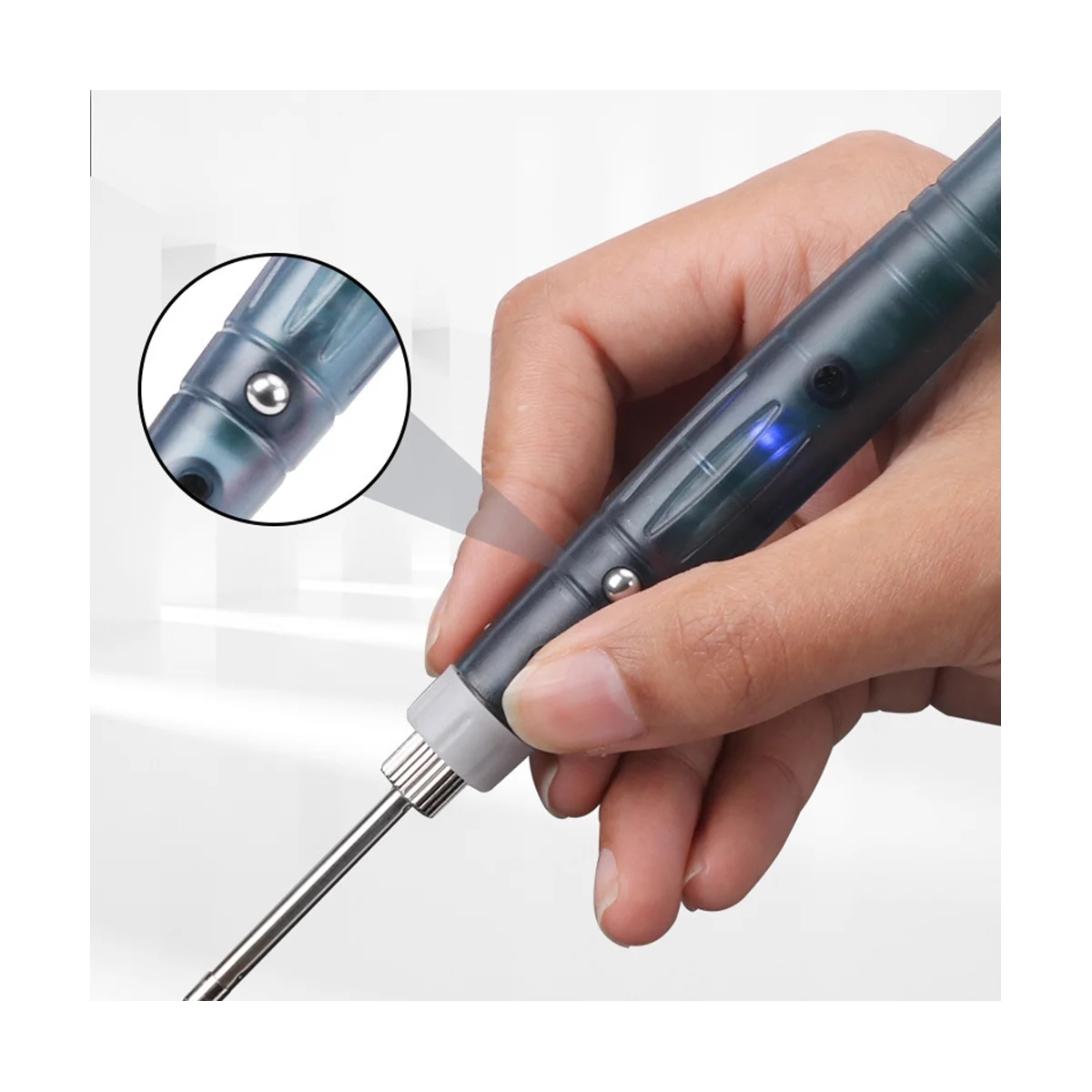 

Портативный USB-паяльник, профессиональный электрический инструмент для нагрева, с индикатором для переделки, ручка для сварки, инструмент д...