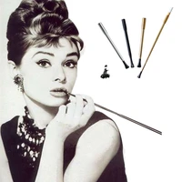 hepburn paragraph cigarette holder retro filter smoking pipes telescopic long rod photo performance cosplay prop mouthpiece