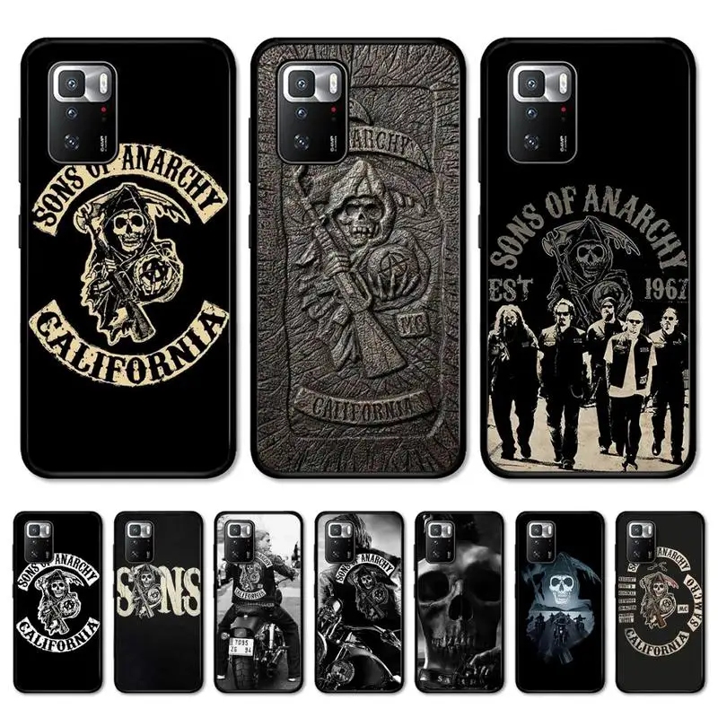 

American TV Sons Of Anarchy Phone Case for Redmi Note 8 7 9 4 6 pro max T X 5A 3 10 lite pro