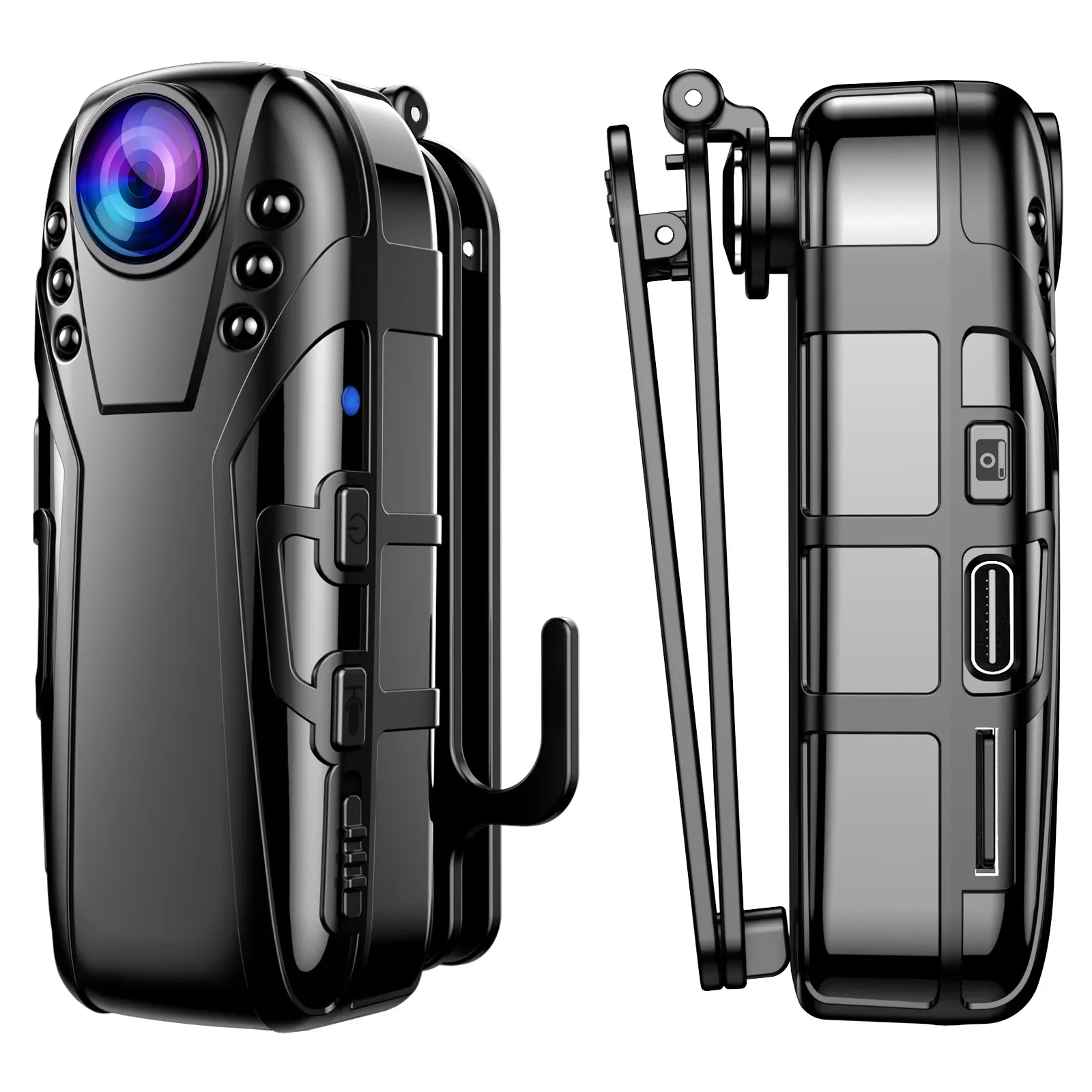 

Boblov L02 1080P Infrared night vision Full HD Lens Mini Camera Dash Cam Small Camcorder 125 degrees wide angle Bodycam Police