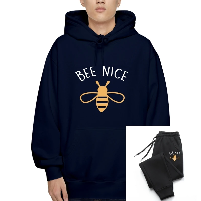 

Ladies Bee Nice Pullover - Womens Slogan Cute Environment Kind Vegan Gift Outerwear Fashion Cool Outerwear