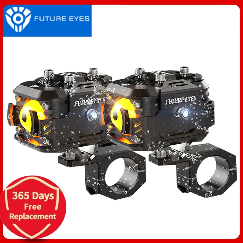 Светодиодные противотуманные фары Future Eyes F150 для мотоциклов дополнительный