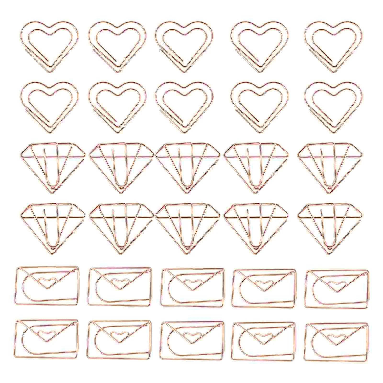 

30Pcs Small Clips Paper Clip Clamp Decorative Paperclips for Paperwork