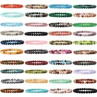 6mm beads stretch bracelets for women men energy agates healing stone bracelet elastic rope bangles health protection jewelry