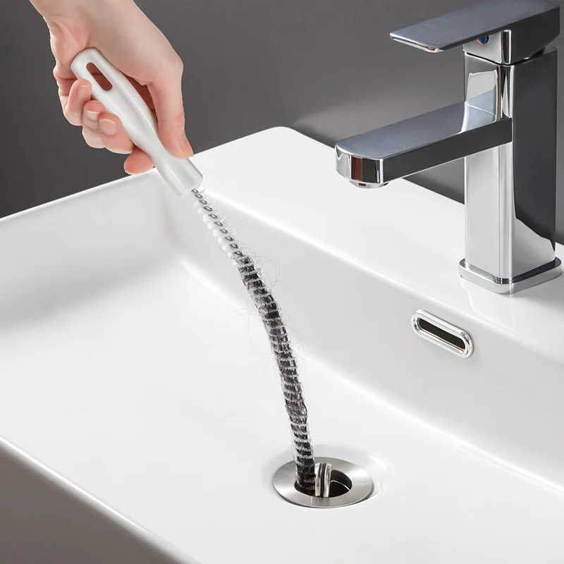 

Щетка для прочистки воздуховодов Ванная комната Канализация волосГибкая щетка для удаления отверстий в канализации, 45 см