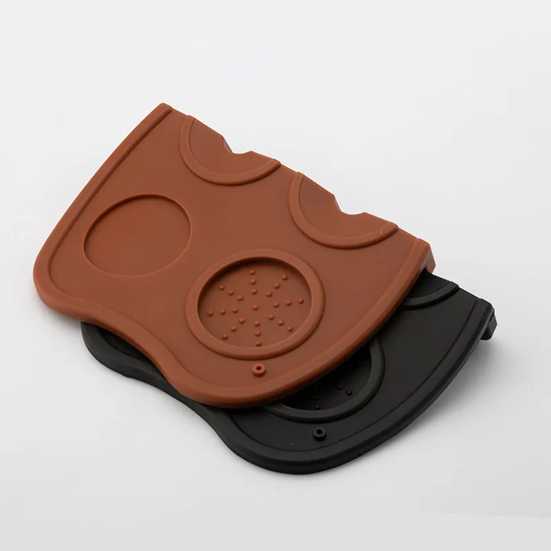 

Coffee Tampers Mat Fluted Coffee Tampering Corner Mat Pad Tool Made For Baristas With Non-Slippery Food Safe Silicone