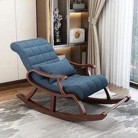 nordic solid wood rocking chair household siesta chair reclining chair lazy 2022 new leisure rocking chair adult siesta chair