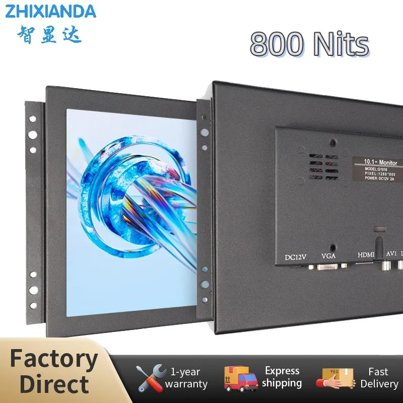 

Zhixianda Outdoor Use 11.6 Inch 1366*768 800nits Widescreen Sunlight Readable Open Frame VGA HDMI Touch Screen Display Monitor