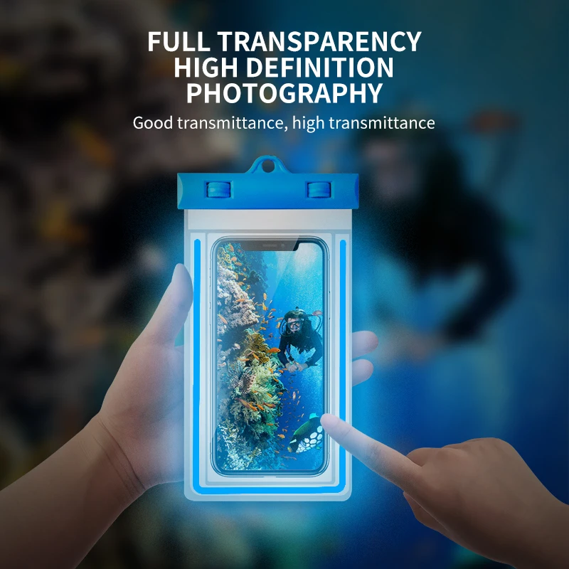 Светящийся водонепроницаемый чехол для телефона iphone 13 12 Pro Max Samsung S22 Utra Xiaomi Redmi Note 10