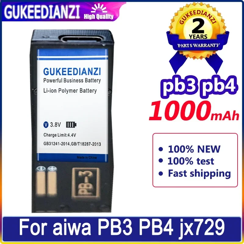 Аккумулятор GUKEEDIANZI 1000 мАч для aiwa PB3 PB4 jx729 jx629 jx202 jx303 jx505 px370 jx609 p50 jx2000 px30 Bateria