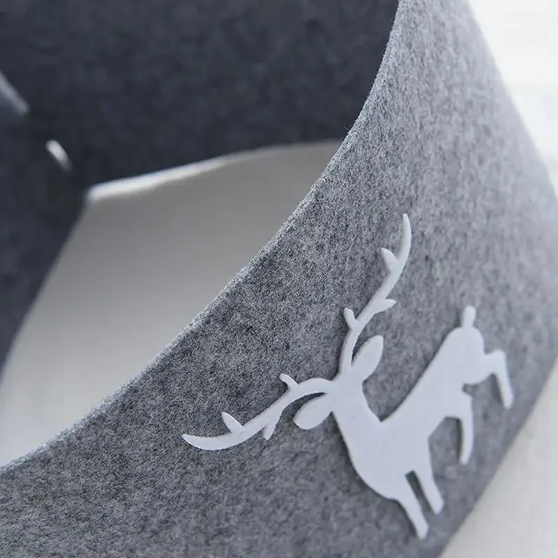 Юбка Для Рождественской Елки Украшение В Виде Серого Дна Мягкий Фетр