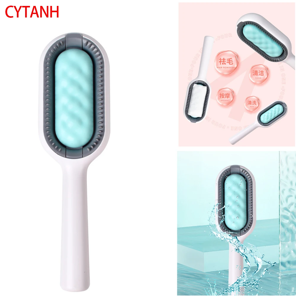 

Double Sided Brushes for Cat Dog Pet Grooming Comb with Wipes Kitten Brush Gato Accesorios Artículos Hair Removal Para Mascotas
