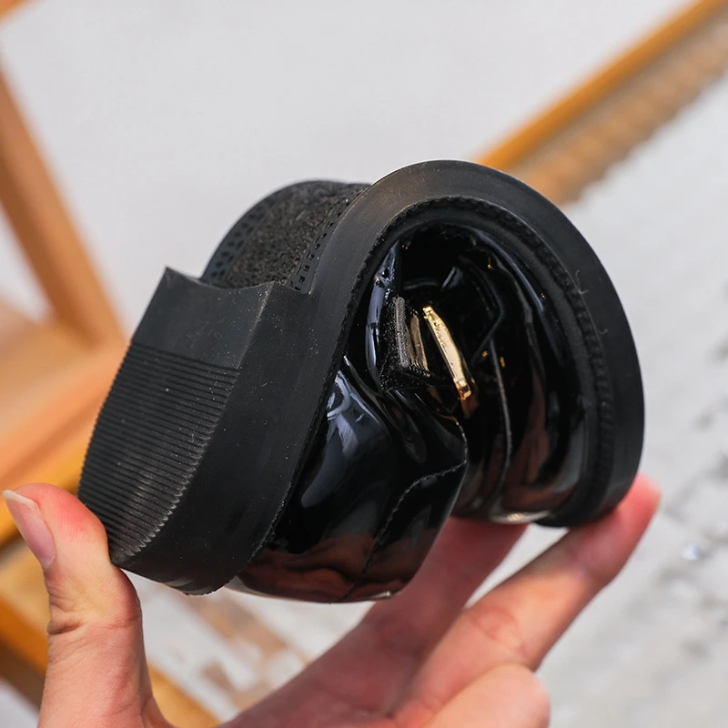 16 5-22 см школьная форма Мэри Джейн на ремешке для девочек туфли плоской подошве